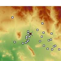 Nearby Forecast Locations - Sun City - Carte