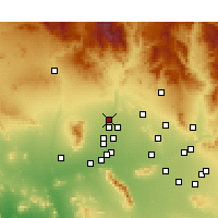 Nearby Forecast Locations - Sun City West - Carte