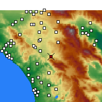 Nearby Forecast Locations - Temecula - Carte