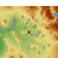 Nearby Forecast Locations - Tempe - Carte