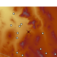 Nearby Forecast Locations - Vail - Carte