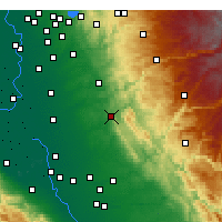 Nearby Forecast Locations - Valley Springs - Carte