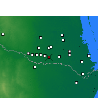 Nearby Forecast Locations - Weslaco - Carte