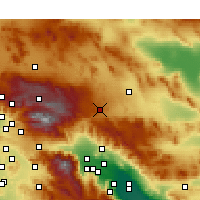 Nearby Forecast Locations - Yucca Valley - Carte