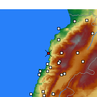 Nearby Forecast Locations - Byblos - Carte