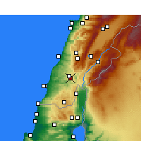Nearby Forecast Locations - Cana - Carte