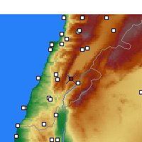 Nearby Forecast Locations - Qaraoun - Carte