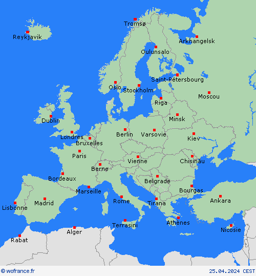   Europe Cartes de prévision