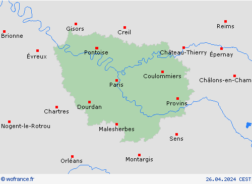 Carte de prévision