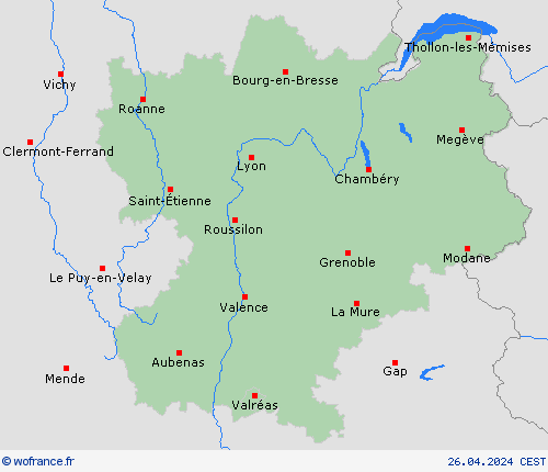 Carte de prévision