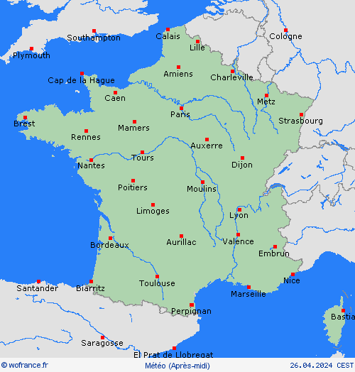 aperçu  France Cartes de prévision