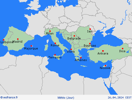 aperçu  Amérique du Nord Cartes de prévision