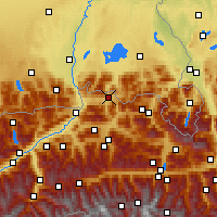 Nearby Forecast Locations - Kössen - Carte