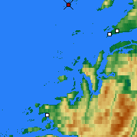 Nearby Forecast Locations - Helligvær - Carte