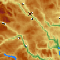 Nearby Forecast Locations - Fagernes - Carte