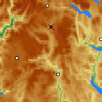 Nearby Forecast Locations - Hovden-lundane - Carte