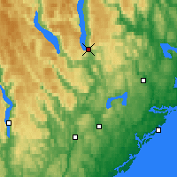 Nearby Forecast Locations - Tveitsund - Carte