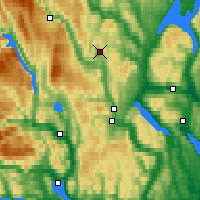 Nearby Forecast Locations - Lyngdal/Numed. - Carte