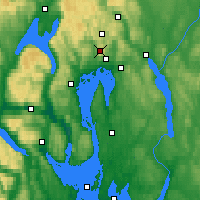 Nearby Forecast Locations - Tryvasshogda - Carte