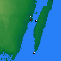 Nearby Forecast Locations - Kalmar - Carte