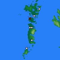 Nearby Forecast Locations - Benbecula - Carte