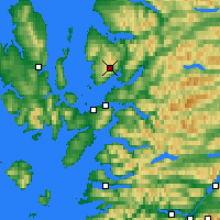 Nearby Forecast Locations - Bealach na Bà - Carte