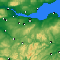 Nearby Forecast Locations - Édimbourg - Carte