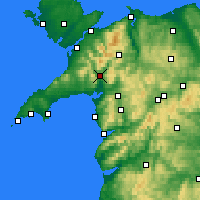 Nearby Forecast Locations - Porthmadog - Carte