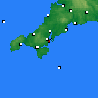 Nearby Forecast Locations - Cap Lizard - Carte