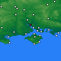 Nearby Forecast Locations - Southampton - Carte