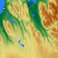 Nearby Forecast Locations - Bergstadir - Carte
