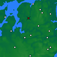 Nearby Forecast Locations - Aalestrup - Carte