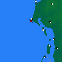 Nearby Forecast Locations - Blavand Cape - Carte