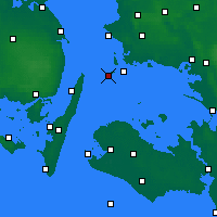 Nearby Forecast Locations - Omø - Carte