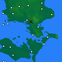 Nearby Forecast Locations - Brandelev - Carte