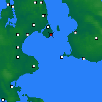 Nearby Forecast Locations - Dragør - Carte
