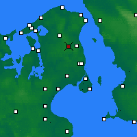 Nearby Forecast Locations - Sjaelsmark - Carte