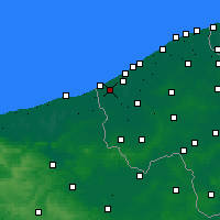 Nearby Forecast Locations - Coxyde - Carte