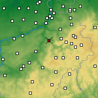 Nearby Forecast Locations - Aywaille - Carte