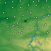 Nearby Forecast Locations - Charleroi - Carte