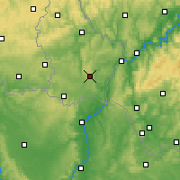 Nearby Forecast Locations - Luxembourg - Carte