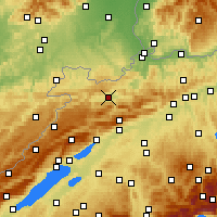 Nearby Forecast Locations - Delémont - Carte