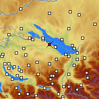 Nearby Forecast Locations - Güttingen - Carte