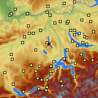 Nearby Forecast Locations - Mosen - Carte
