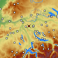 Nearby Forecast Locations - Lägern - Carte