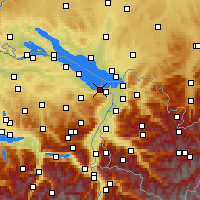 Nearby Forecast Locations - Thal - Carte