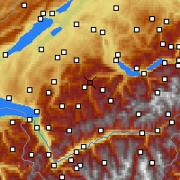 Nearby Forecast Locations - Boltigen - Carte