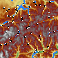 Nearby Forecast Locations - Naetschen - Carte