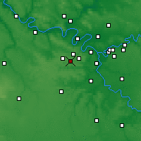 Nearby Forecast Locations - Toussus-le-Noble - Carte