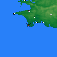 Nearby Forecast Locations - Penmarch - Carte